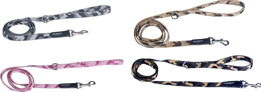 Tre Ponti Camouflage Standard -Leine 130 cm, Farbe:desert-camouflage