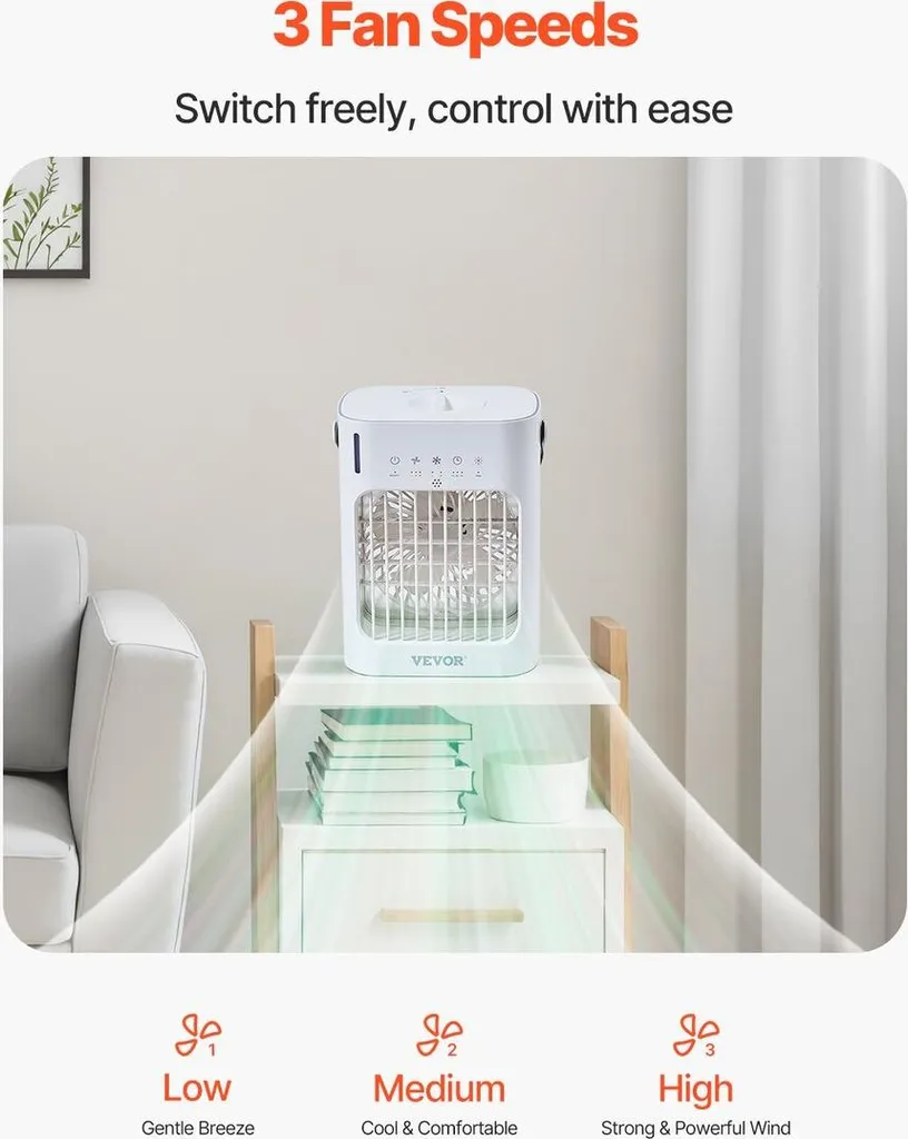 Climatiseur portable 700ml : la solution contre la chaleur et l'air sec