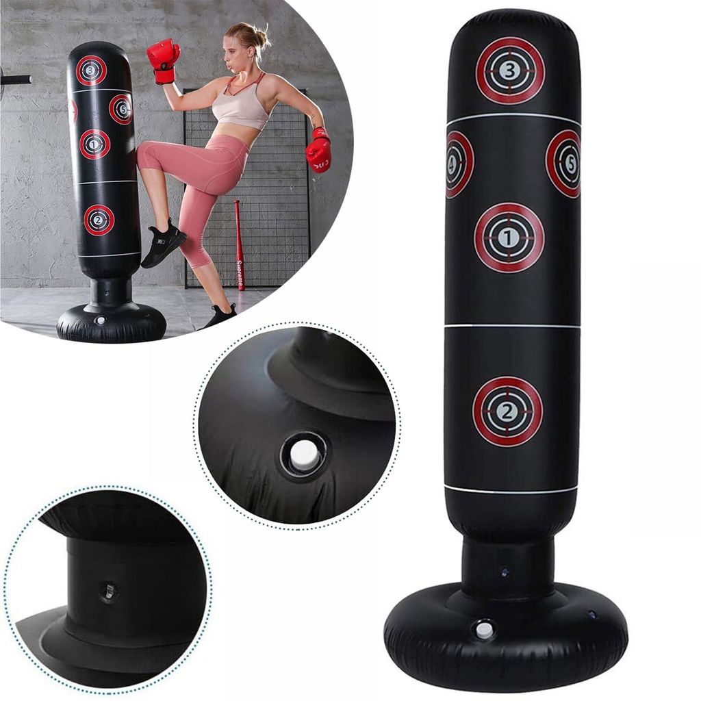 Boxsack Aufblasbarer Standboxsack, mit Boxhandschuhe Produktbild 