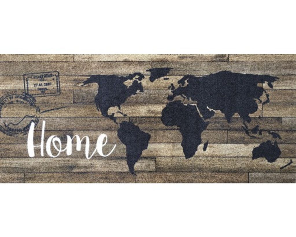 Schmutzfangläufer World Cuis Wood braun 66x150 cm
