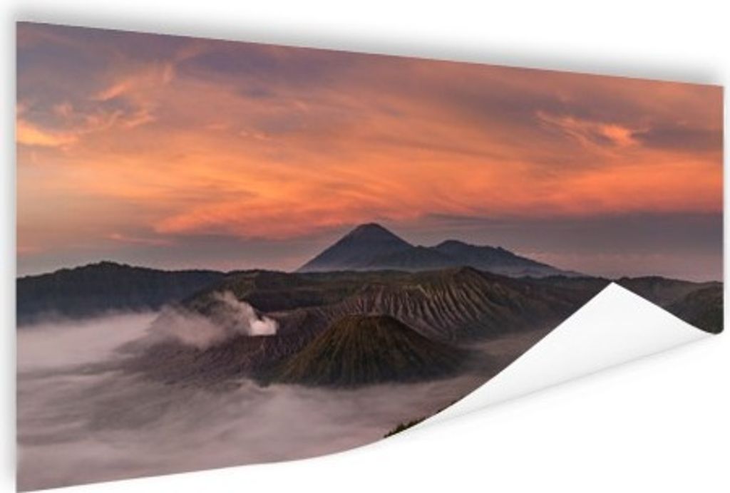 MuchoWow Poster Bromo bei Sonnenuntergang 80x40 cm - Wanddeko