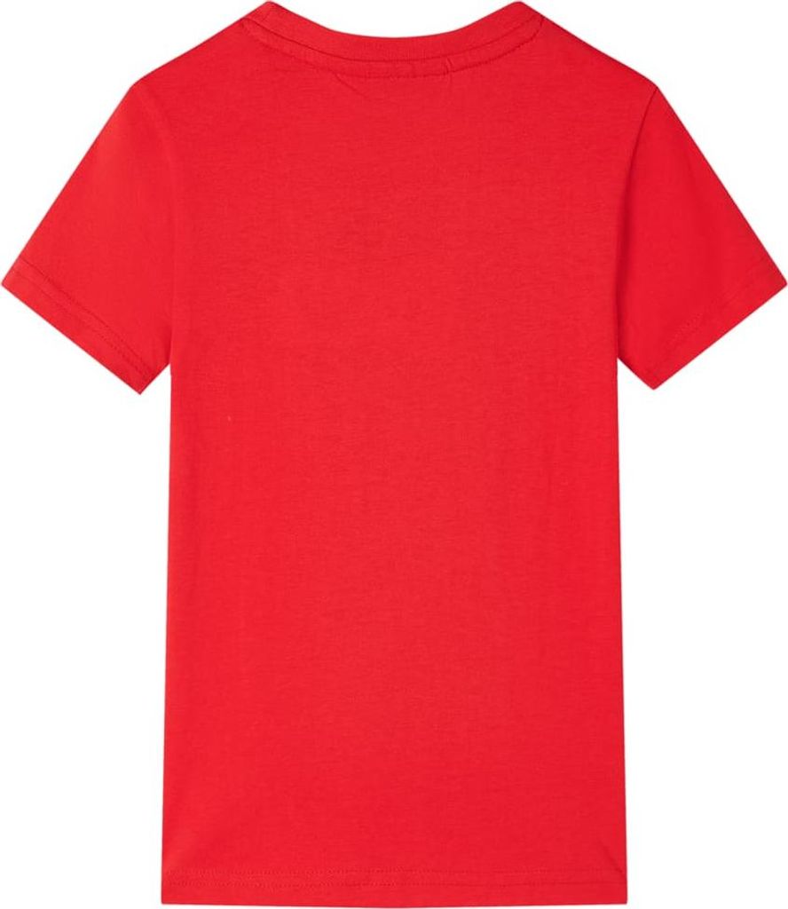 vidaXL Kinder-T-Shirt Rot 128 Produktbild 