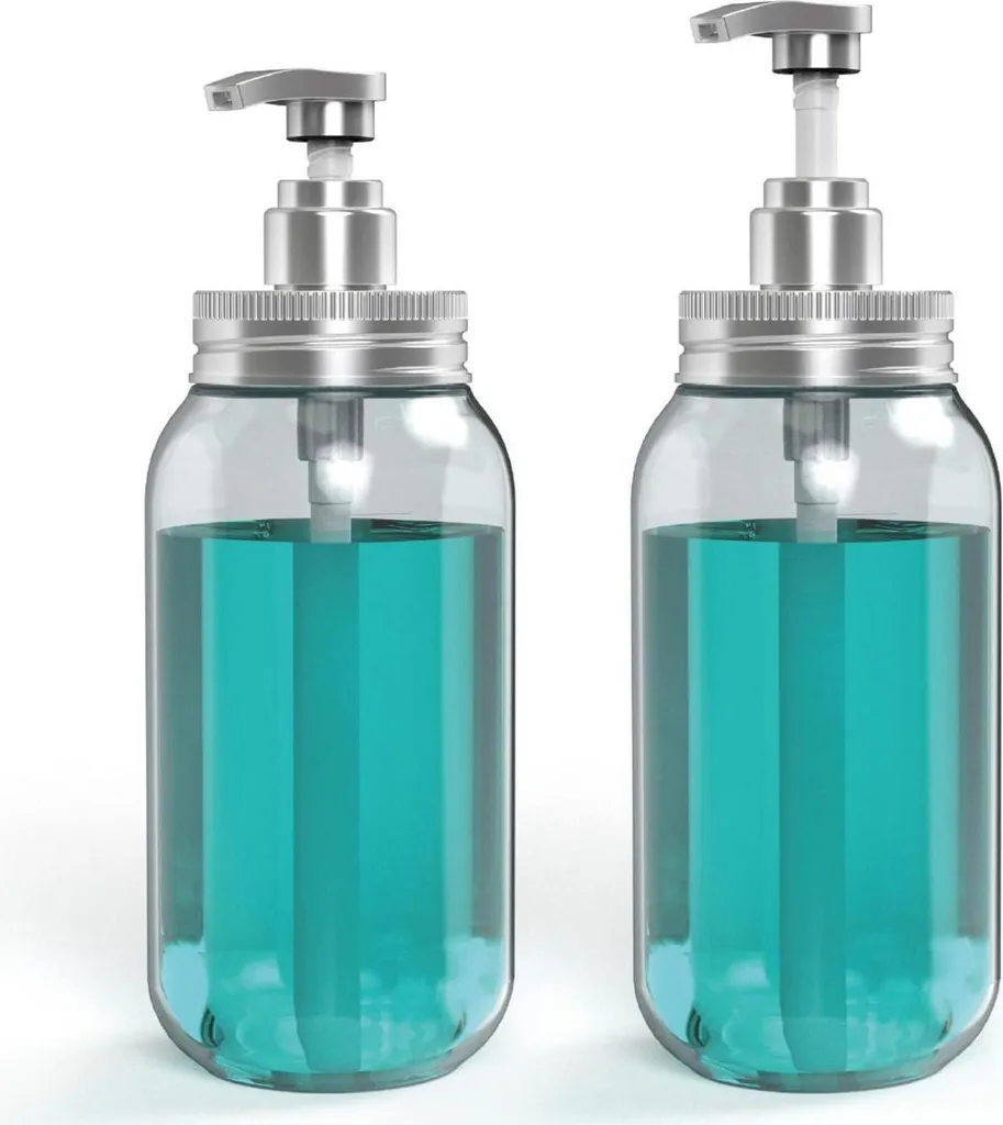 Set 2 Dispenser Sapone 750ml con Pompa - Dosatore Shampoo e Lozione Professionale