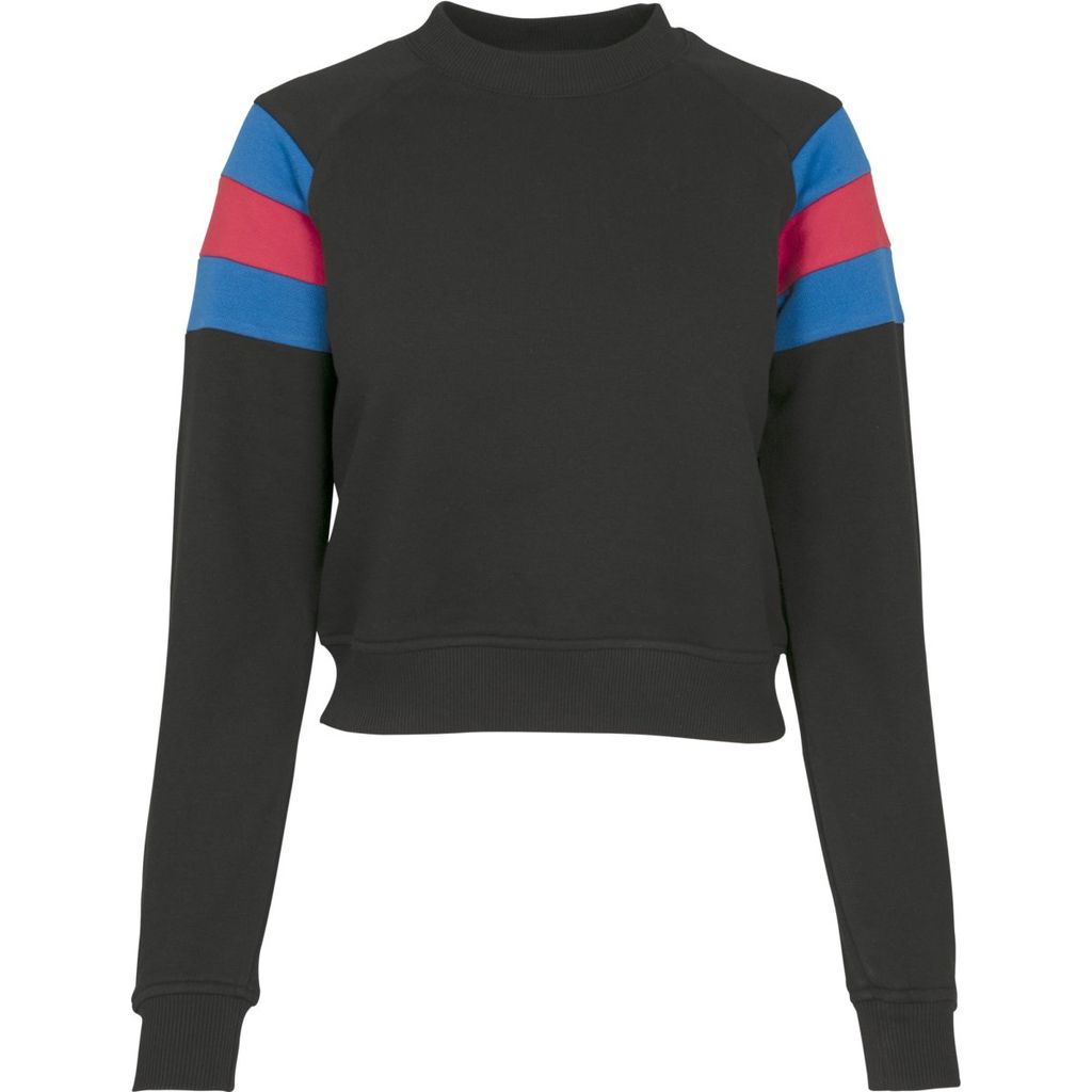 Urban Classics Ladies - Stripe Short Pullover schwarz - L Produktbild 