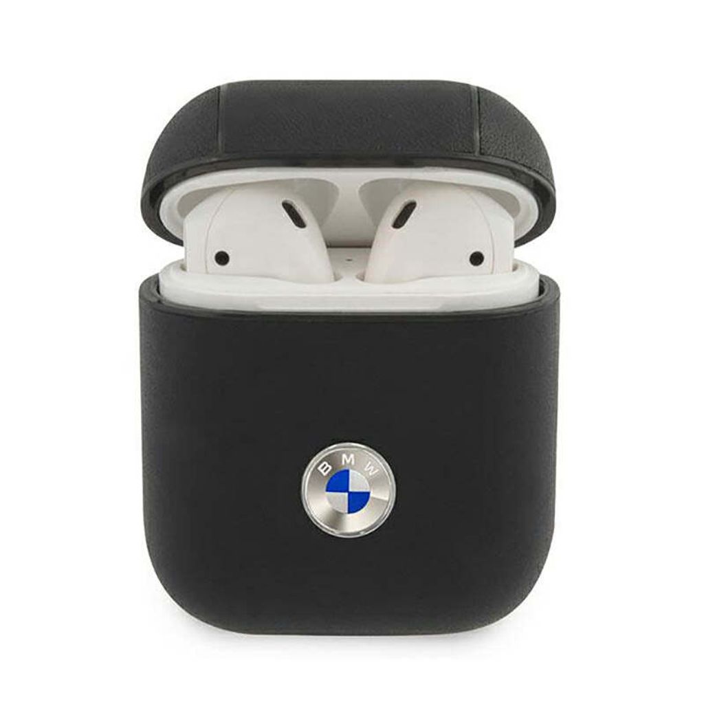 Bmw Bma2Sslbk Airpods 1/2 Cover Czarny/Nero Geniune Pelle Immagine del prodotto 