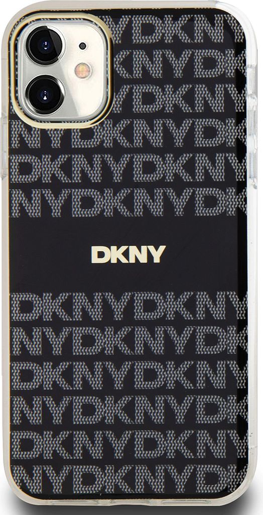 DKNY DKHMN61HRHSEK iPhone 11 / Xr 6.1" schwarz hardcase IML Mono & Stripe MagSafe Schutzhülle