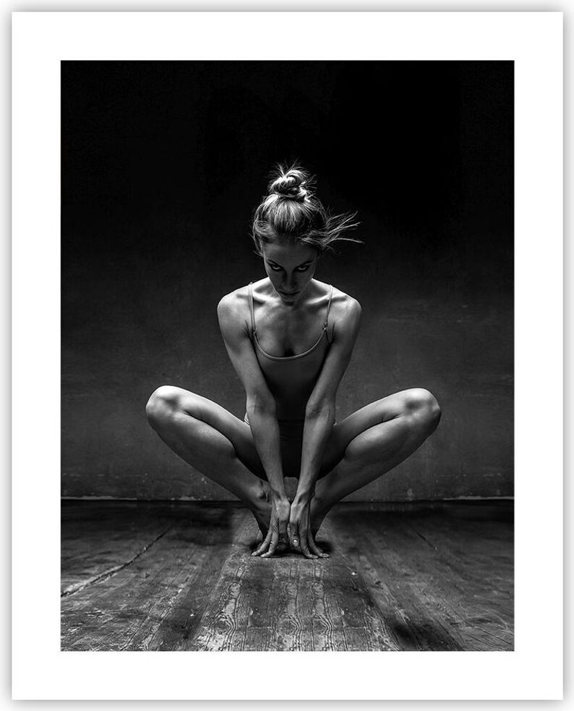 Poster - Poster ohne Rahmen - Tänzerin Frau Ballerina - 40x50 cm - Wand Bild - Wanddeko - Wandbilder - Kunstposter - Wandposter - Bilder - Kunstdr...