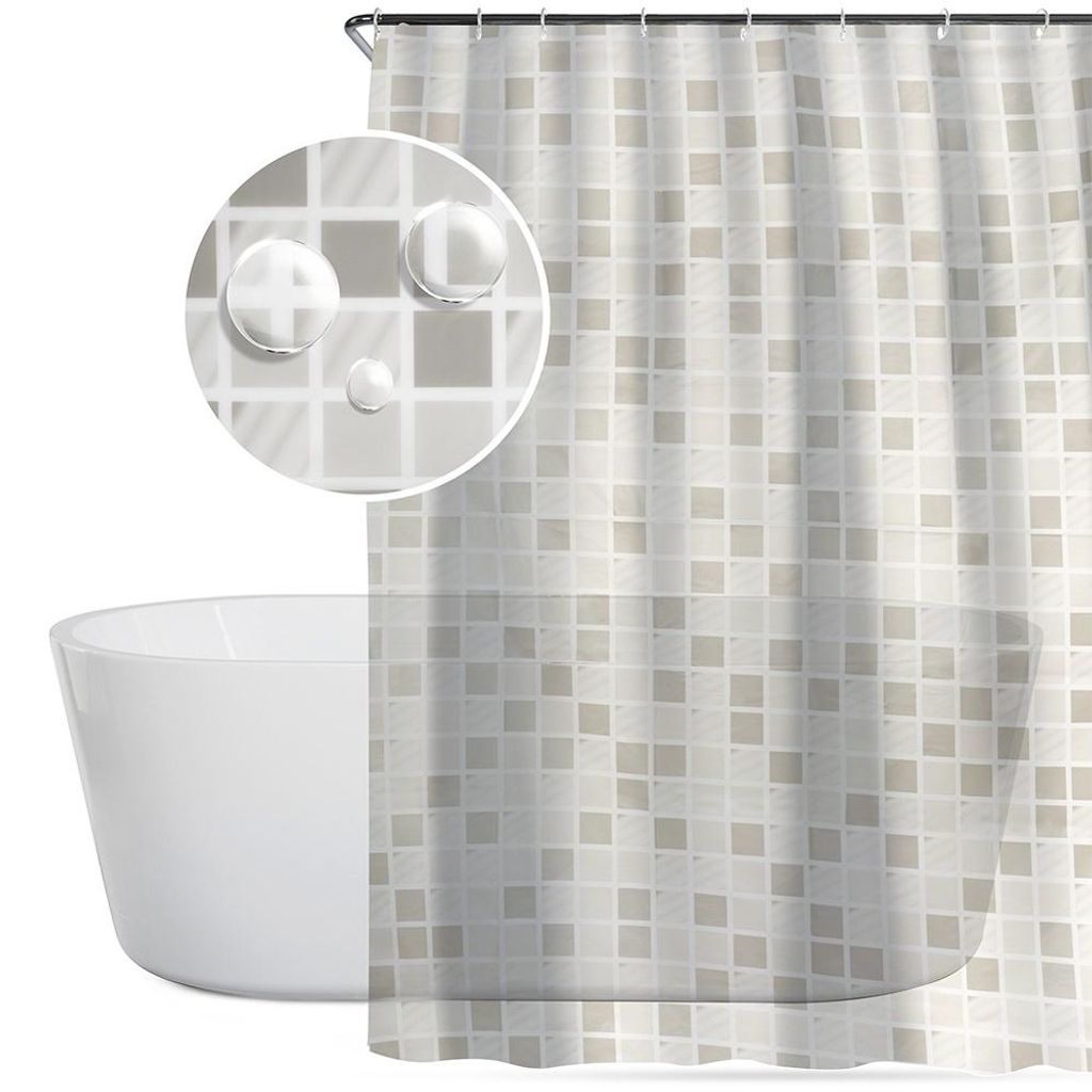 Vilde | Rideau de Douche 180x180 cm - Set avec 12 Crochets Image du produit 