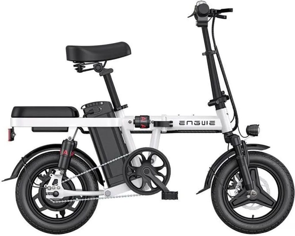 T14 EU Elektrofahrrad: 250W Motor, 480WH Batterie, 45KM Reichweite - Weiß