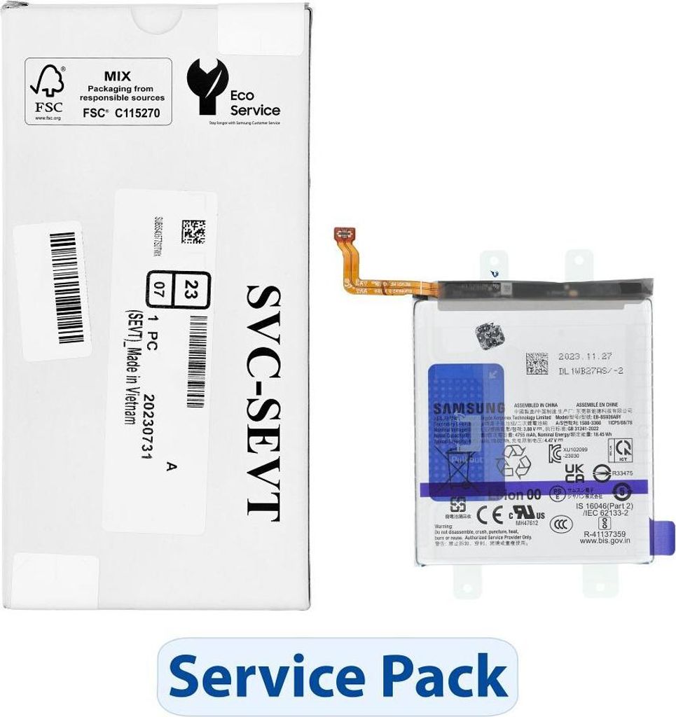 ServicePack Battery EB-BS926ABY passend für SAMSUNG S24 Plus S926B GH82-33334A