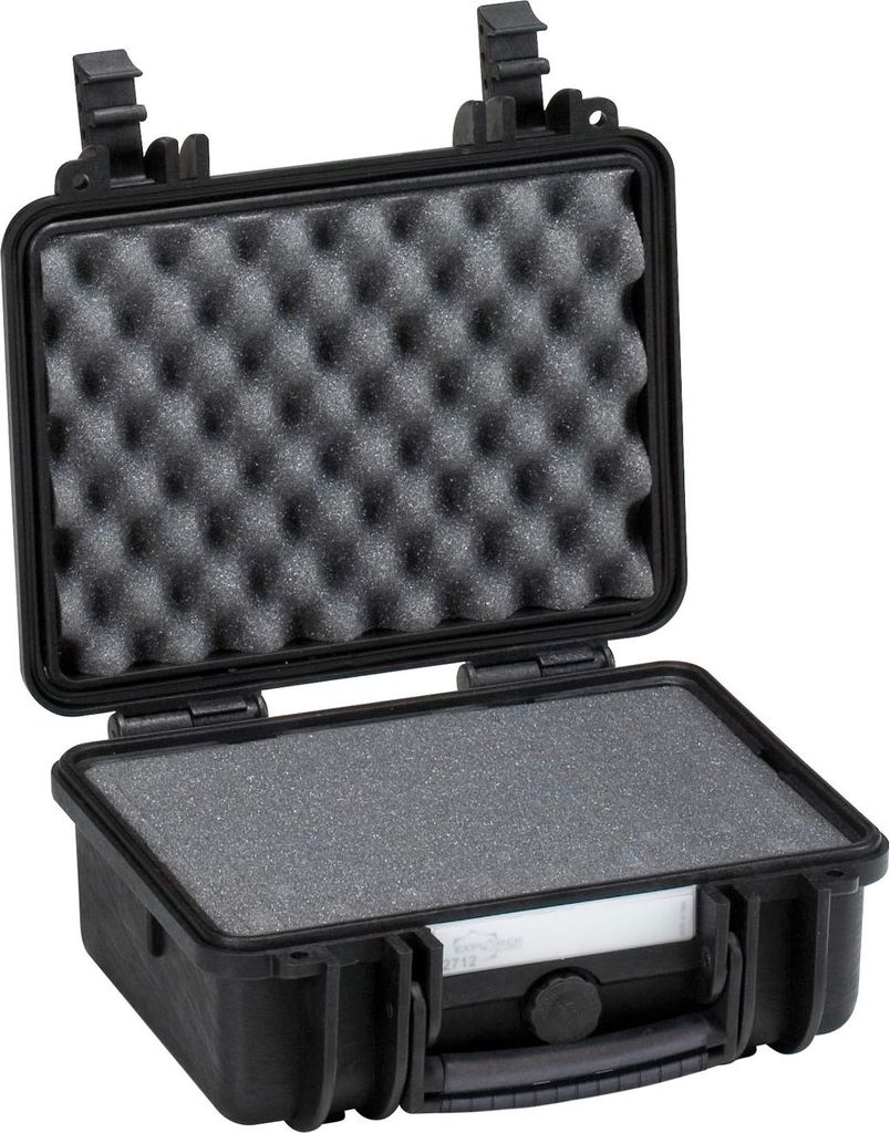 Explorer Cases 2712HL.B Transportkoffer mit Schaumstoff Schwarz 276x200x120 mm
