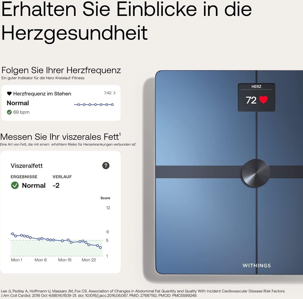 Withings Body Smart Körperanalysewaage, umfangreiche Produktbild 16