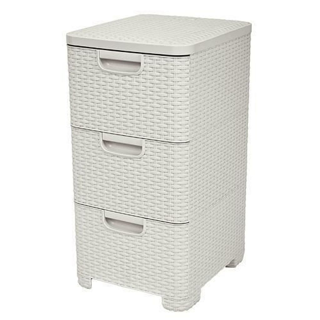 Mensola Curver Style 3x14L con cassetti bianco crema Immagine del prodotto 