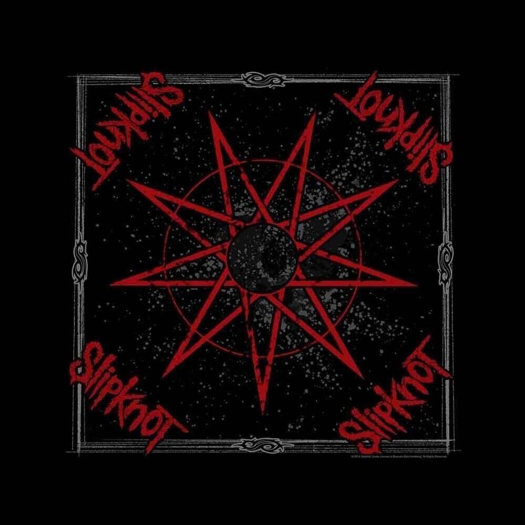 Slipknot Schal Nine Pointed Star Black Produktbild 
