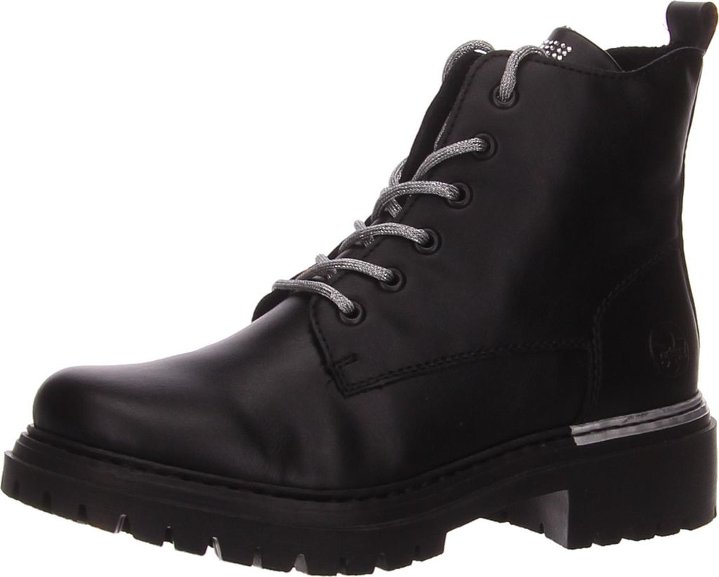 Rieker Schnür-,Zug-u.Schnallenstiefel in schwarz, Gr. 43