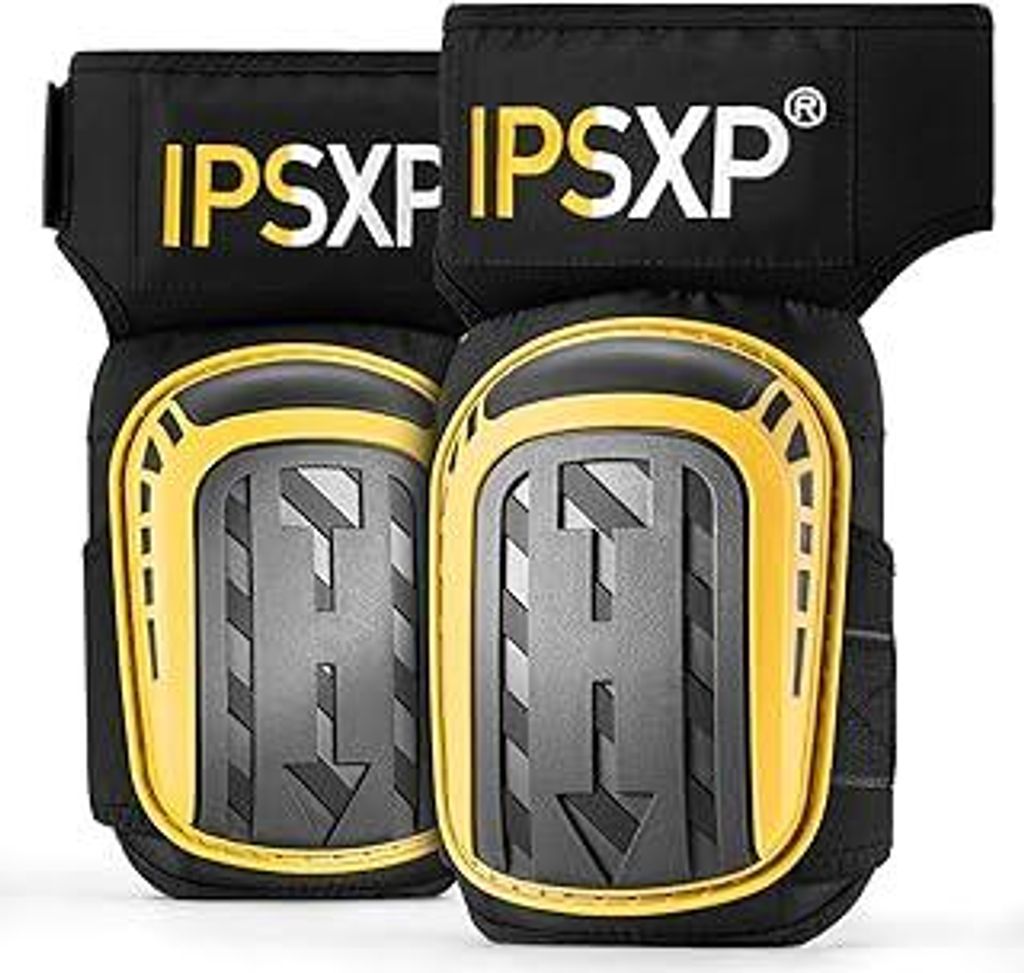 IPSXP Knieschoner Arbeiten, Robuste Schaum-Polsterung, Bequemes Gel-Polster, Strapazierfähigen Doppelriemen, Kniepolster für BAU-, Gartenarbeit, ...