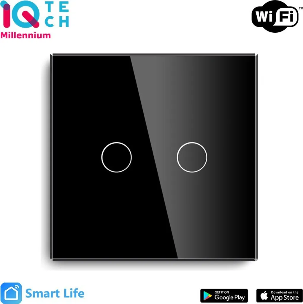 Oubliez les Lumières Allumées : Pack 2 Interrupteurs iQtech Zigbee