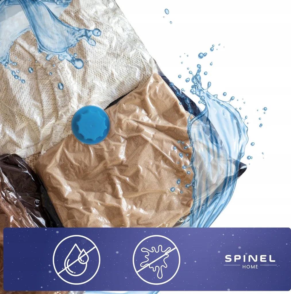 Spinel Home Kit 4 Sacchi Sottovuoto 80x120cm Valvola Universale PA+PE - 5