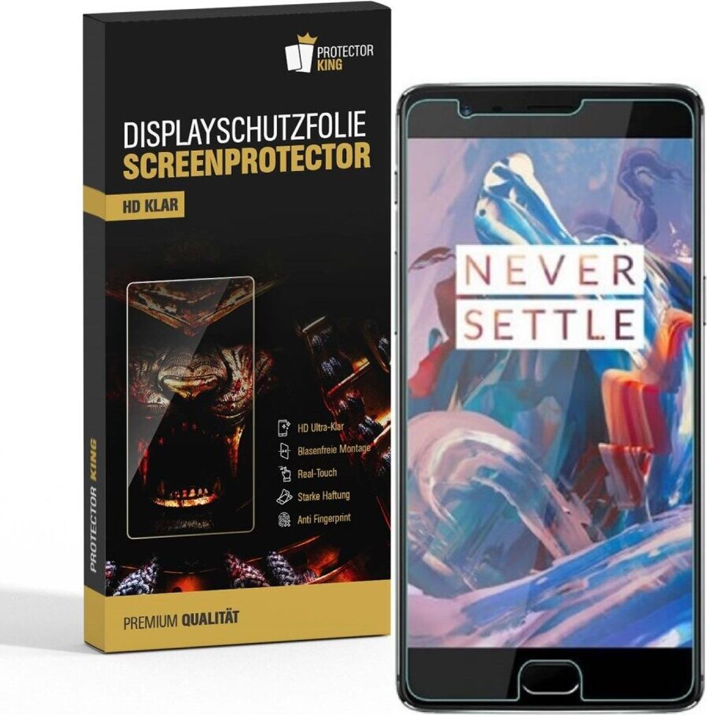 6x Displayschutzfolie für OnePlus 3T Displayfolie Schutzfolie Folie HD KLAR