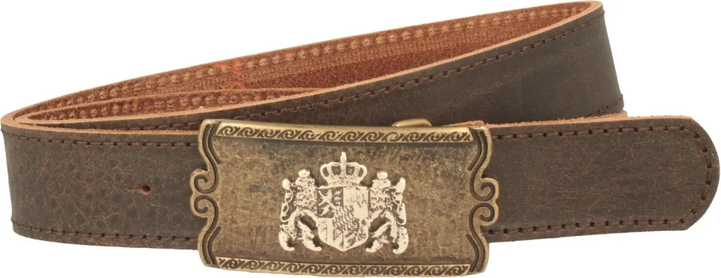 Accessoire Costume Traditionnel : Ceinture Cuir Bavaroise Hut-Breiter