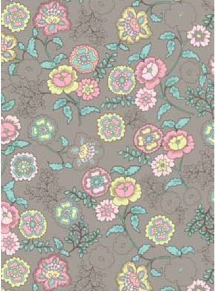 Klebefolie - Möbelfolie Fleur beige Blumen -  45 cm x 200 Produktbild 