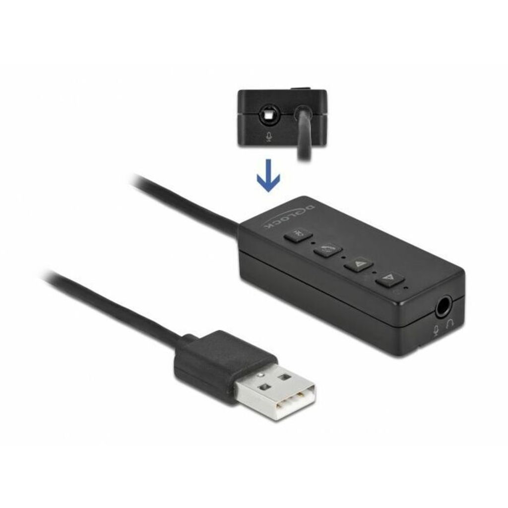 DeLOCK USB Headset und Mikrofon Adapter mit 2 x 3,5 mm Produktbild 