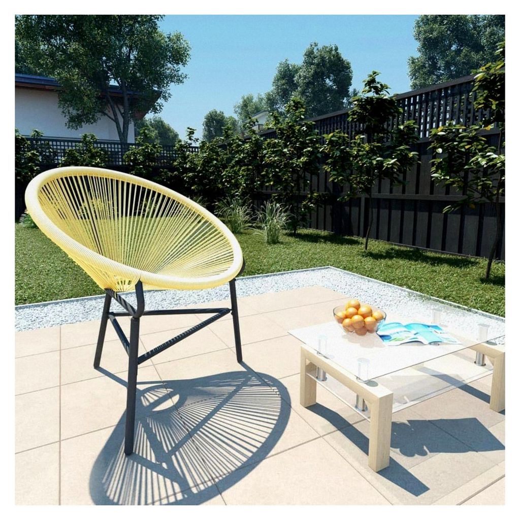 Gartenstuhl Acapulco aus Poly-Rattan, Beige