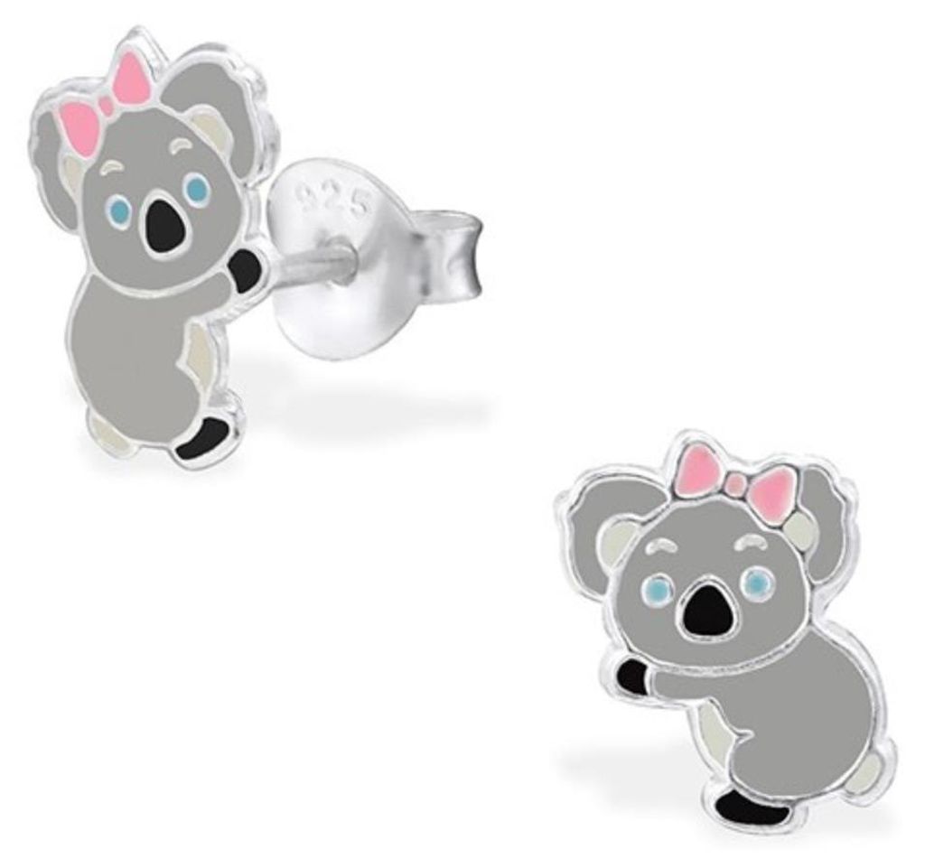 Kinderohrstecker: Mädchen Ohrringe Silber „Koala Bär“ Produktbild 