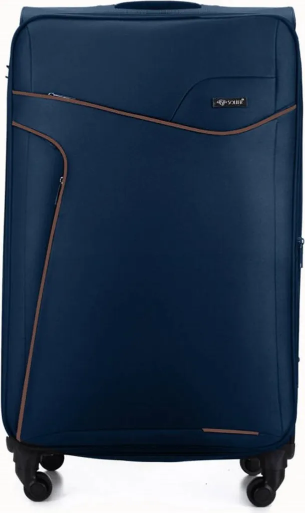 Valigia Solier M STL1651 Navy Coffee - Trolley Business Professionale