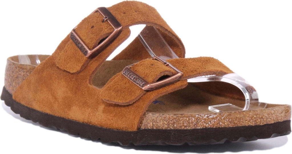 Birkenstock Arizona SBF Frauen 2 Riemen Wildleder Sandale Produktbild 