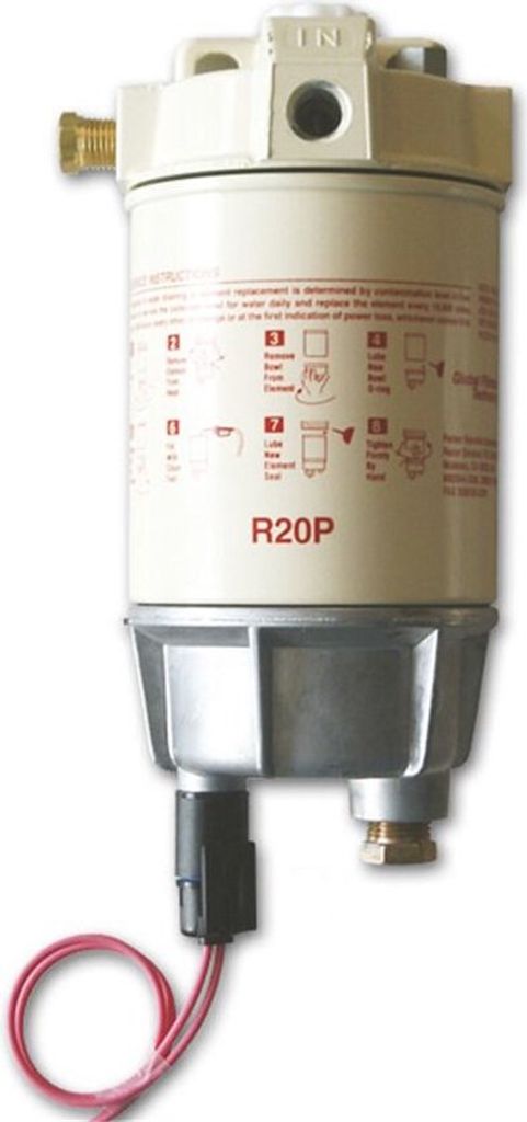 Racor 175114MA Kraftstofffilter mit Wasserabscheider inkl. Wecker 115 Liter/Stunde