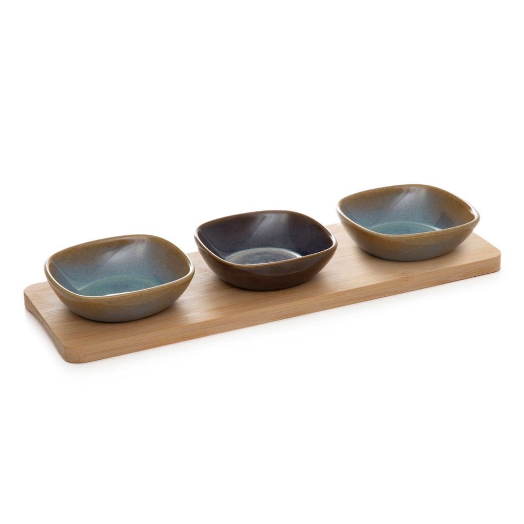 HOMLA RAMBLA Schüssel-Set mit rechteckigem Boden 29x3,5 cm