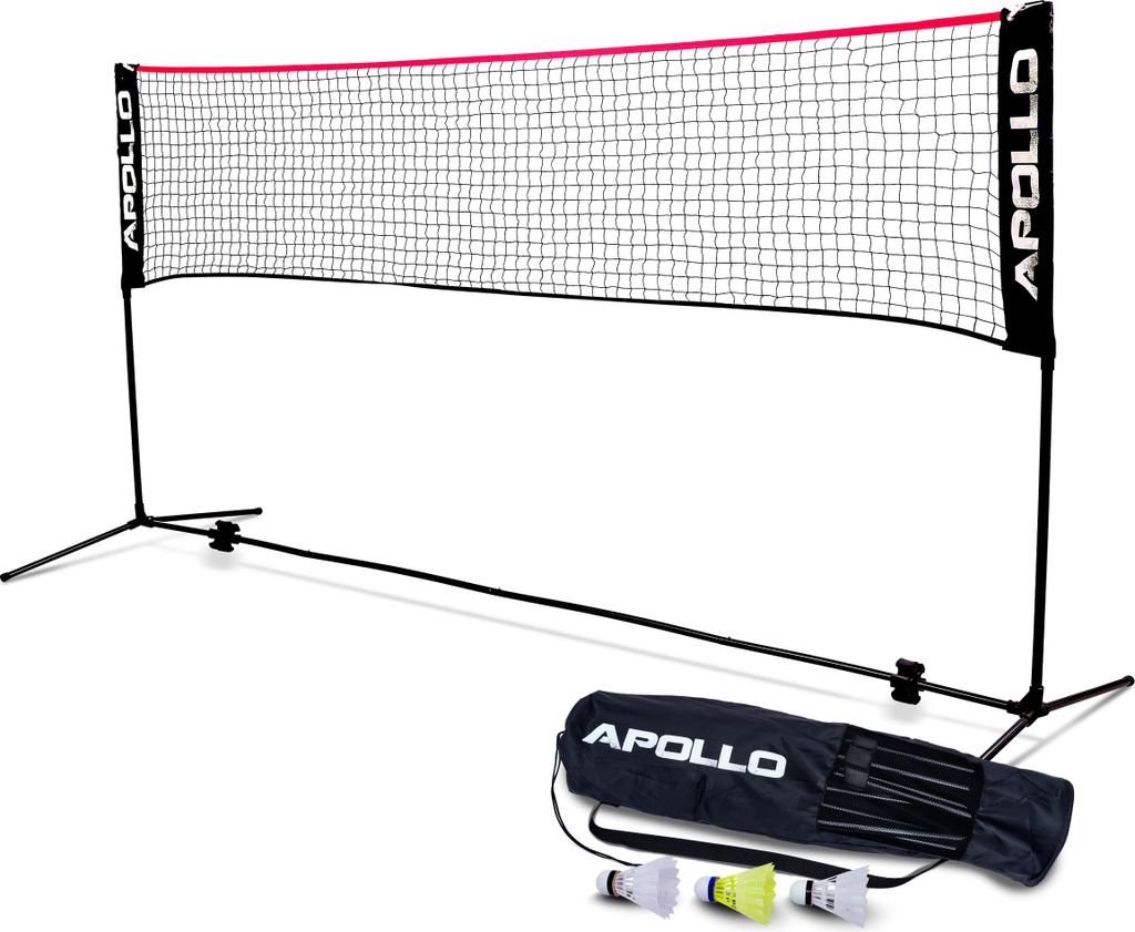 Badminton Netz - Schwarz/Rot - 400 cm Produktbild 