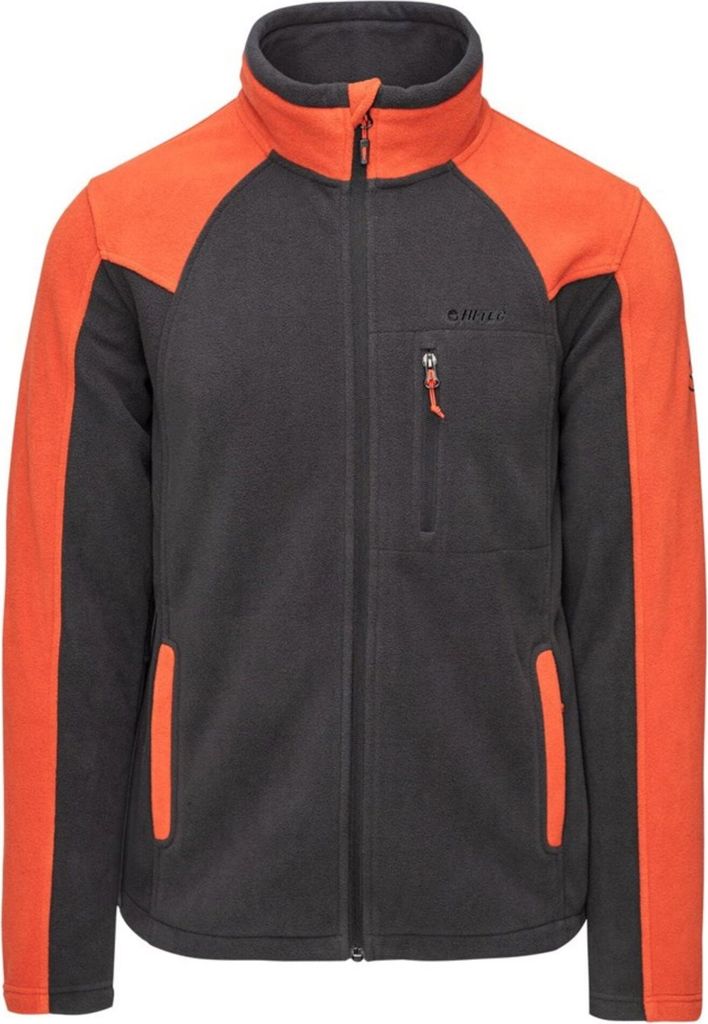 Hi-Tec - "Monar" Jacke für Herren, Dickes Fleece PP14237 (L) (Schwarz/Rot)