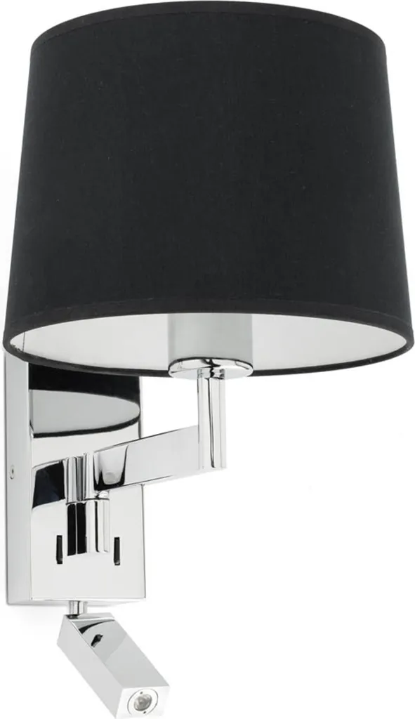 ARTIS Applique intérieure chromé noir avec liseuse LED 68493-03