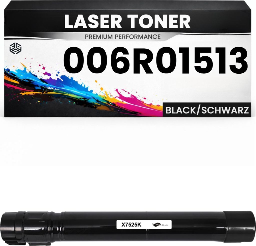 Toner 006R01513 für Xerox kompatibel Schwarz hochwertige Premium Alternative für Xerox WorkCentre 7525, 7530, 7535, 7545, 7556, 7830, 7835, 7855,...