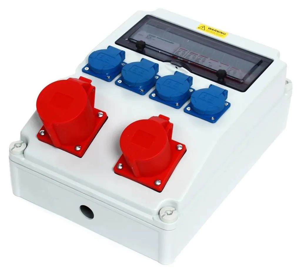 Coffret de distribution électrique IP44 Blanc pour ateliers et garages