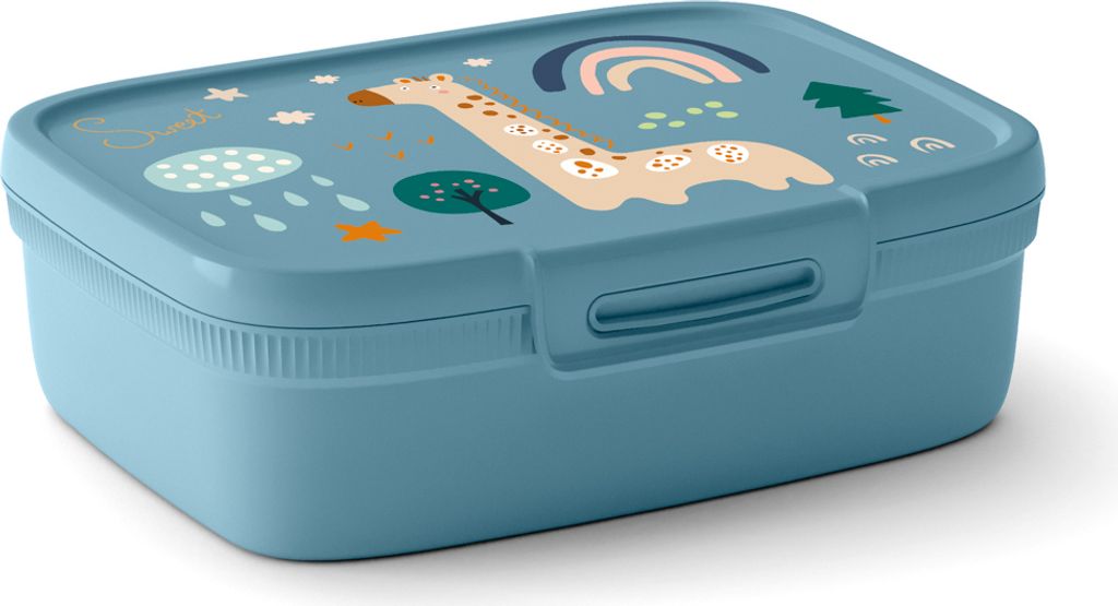 Curver Snap Box 1,8 l wild life mit Trennwand blau