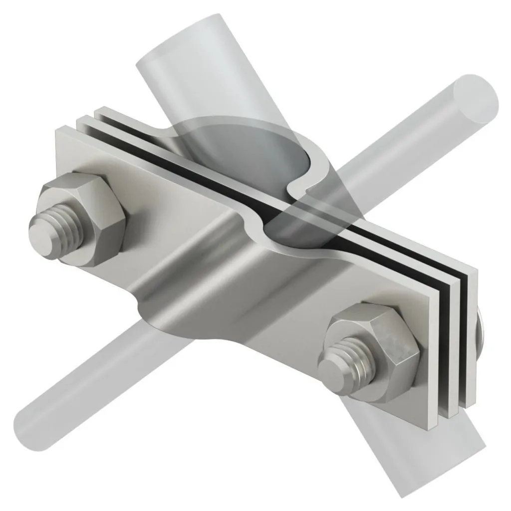 Patte de raccordement OBO Bettermann contre la corrosion en inox