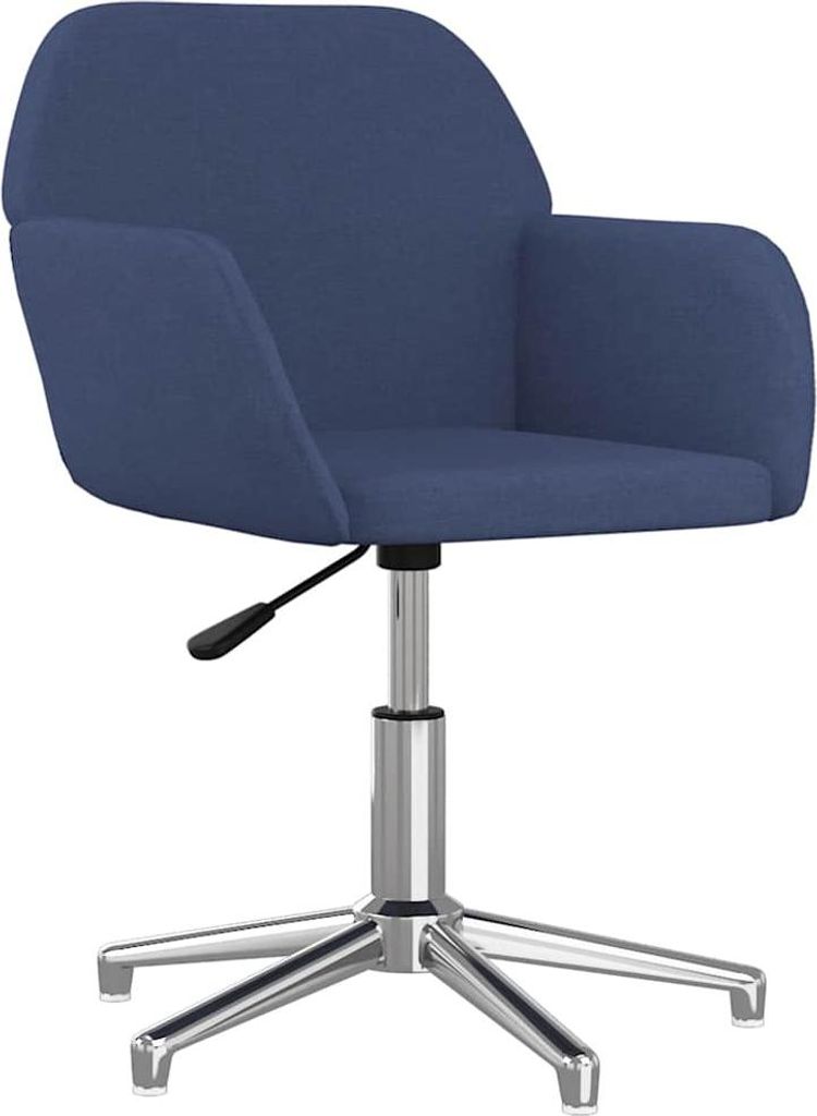 vidaXL Bürostuhl Drehbar Blau Stoff