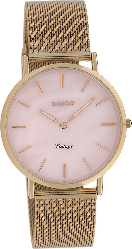 Oozoo Metall Damen Uhr Analog Quarzuhr Armband rosegold Vintage Series D2UOC20067