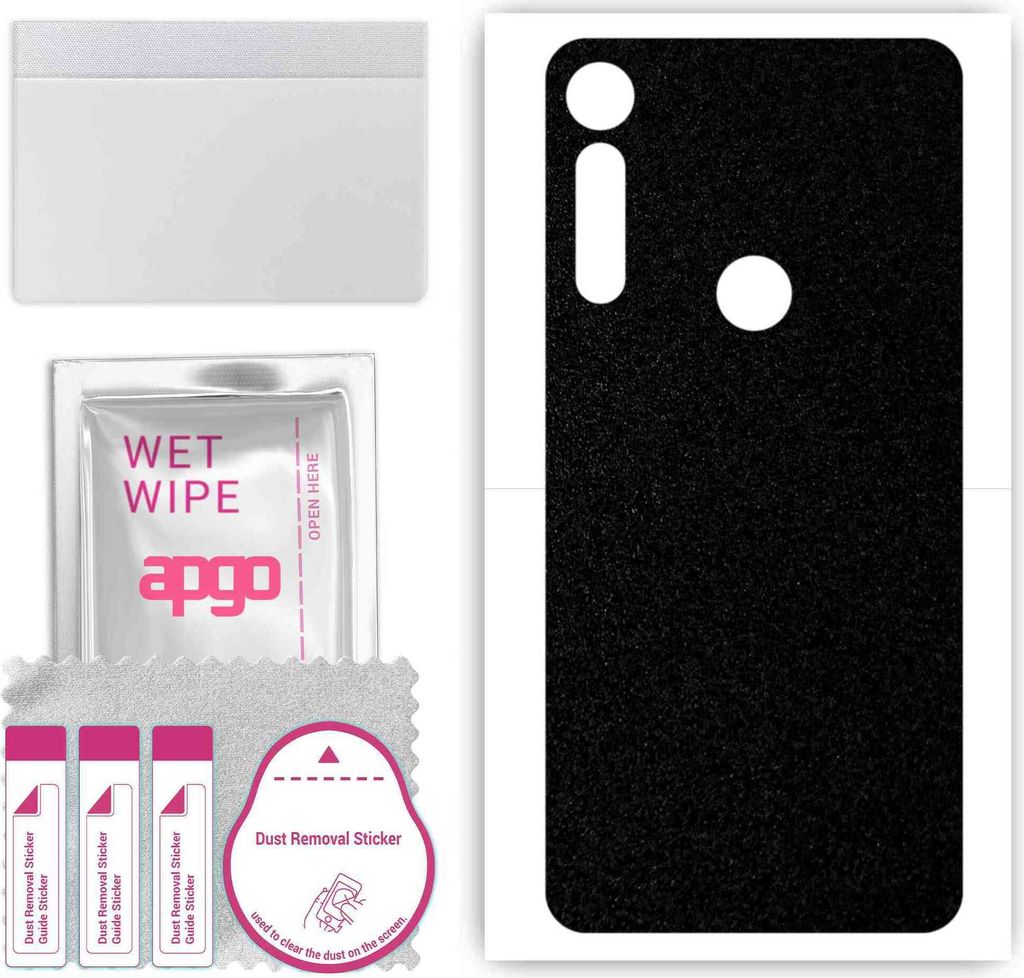 apgo Rückseite Schutzfolie, Skin, kompatibel mit Motorola Moto G8 Power Lite, Hinten Displayschutzfolie aus Vinylfolie, kratzfest, einfache Montag...