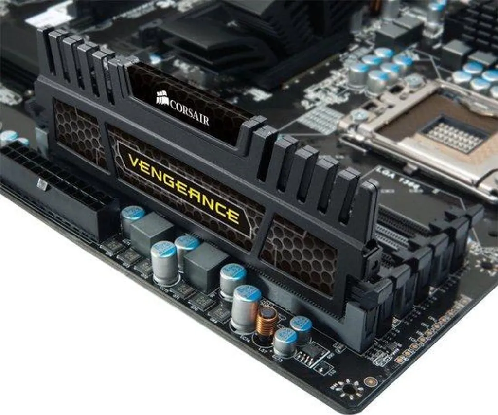 Barrette de mémoire vive DDR3 4 Go 1600 MHz, module noir pour PC