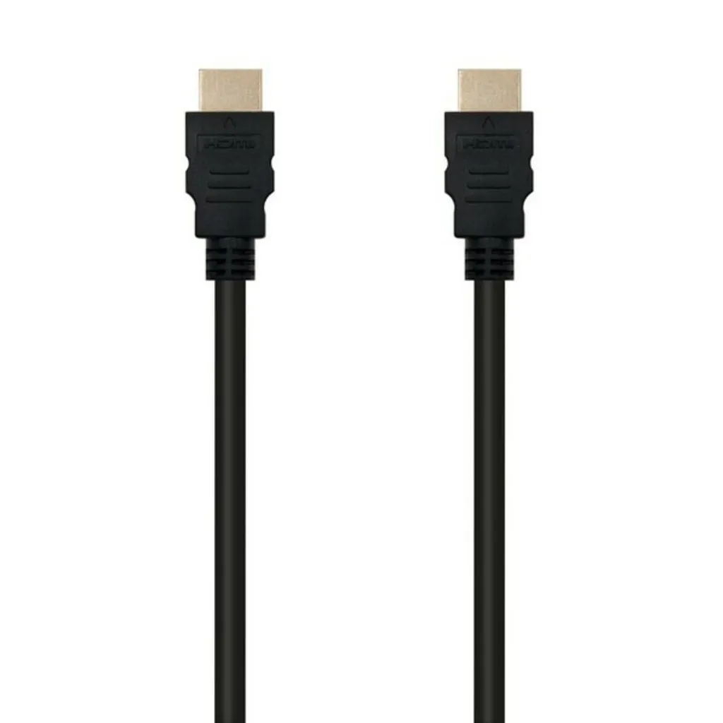 Câble HDMI Mâle vers Mâle V1.3 Nanocable 1.8m Noir pour Écran Full HD