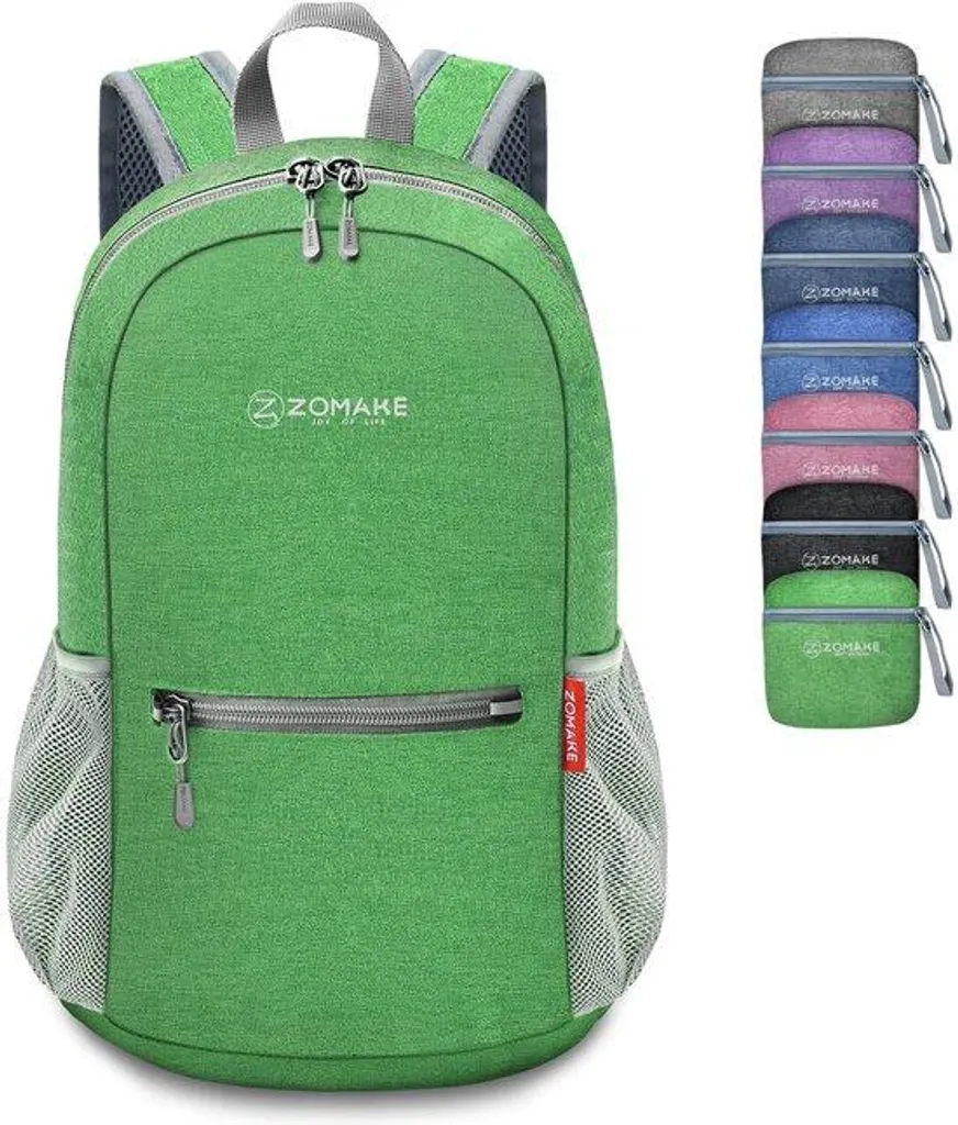 Sac à dos pliable 10L vert foncé pour randonnée et loisirs outdoors