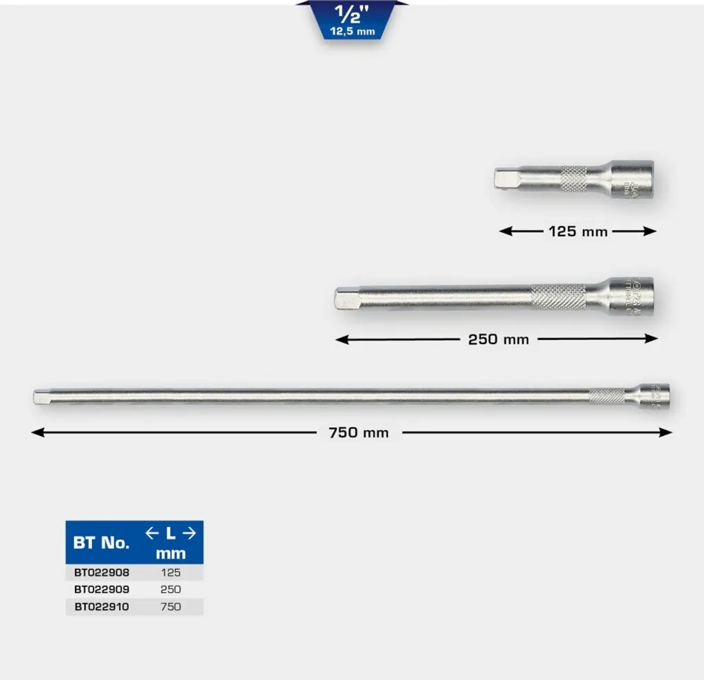 Prolunga Extra Lunga 750mm 1/2" Brilliant Tools per Auto e Moto - 5