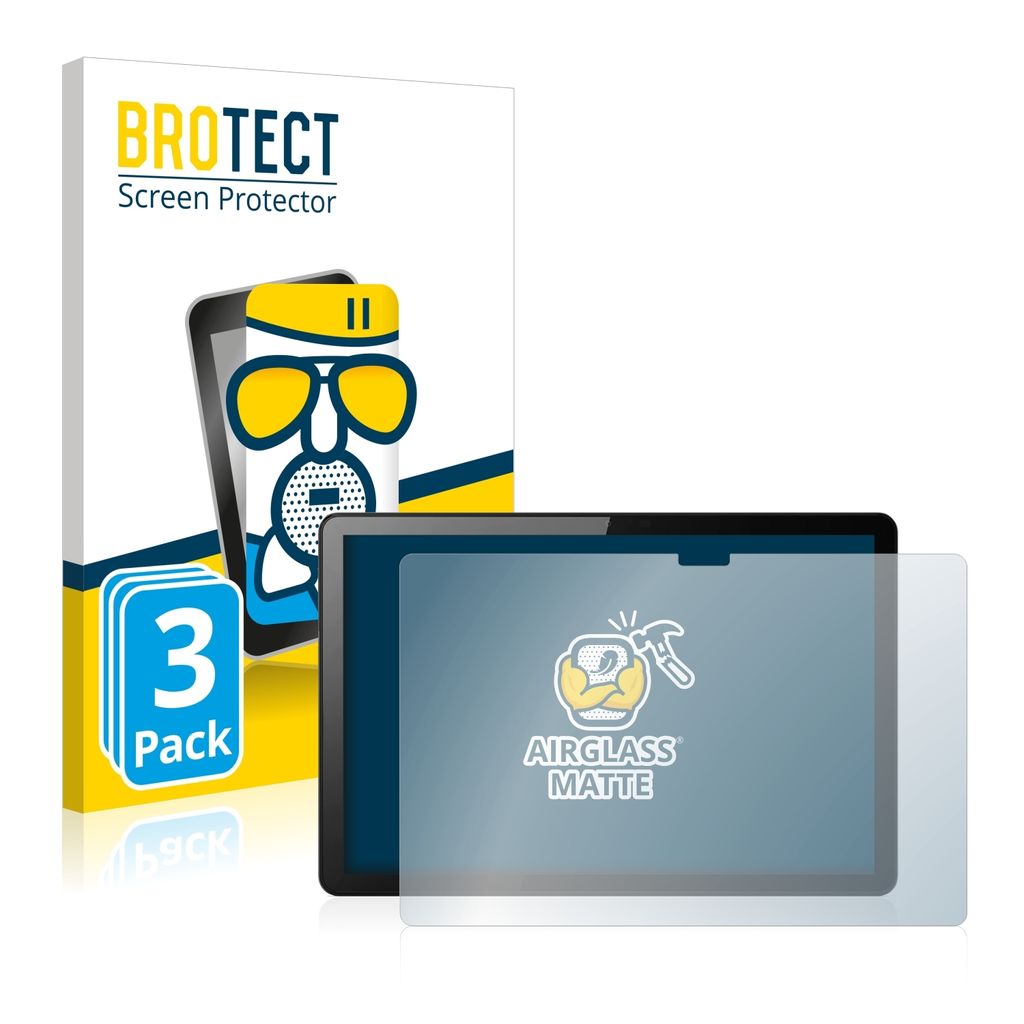 3x BROTECT Entspiegelungs Schutzglas für Lenovo Tab M10 (3. Gen.) Schutzfolie Panzer Folie Glas Display Schutz matt