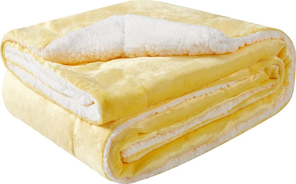 sherpa blanket Flauschige extra weich & warm Wohndecke Flanell Fleecedecke , Falten beständig/Anti-verfärben als Sofadecke oder Bettüberwurf, Gr...