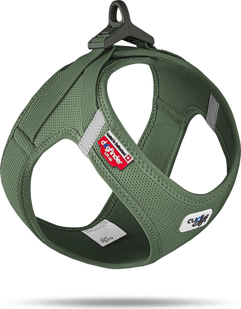 CURLI Postroj pre psy s Air-Mesh Moss L, 8-10 kg Obrázok produktu 