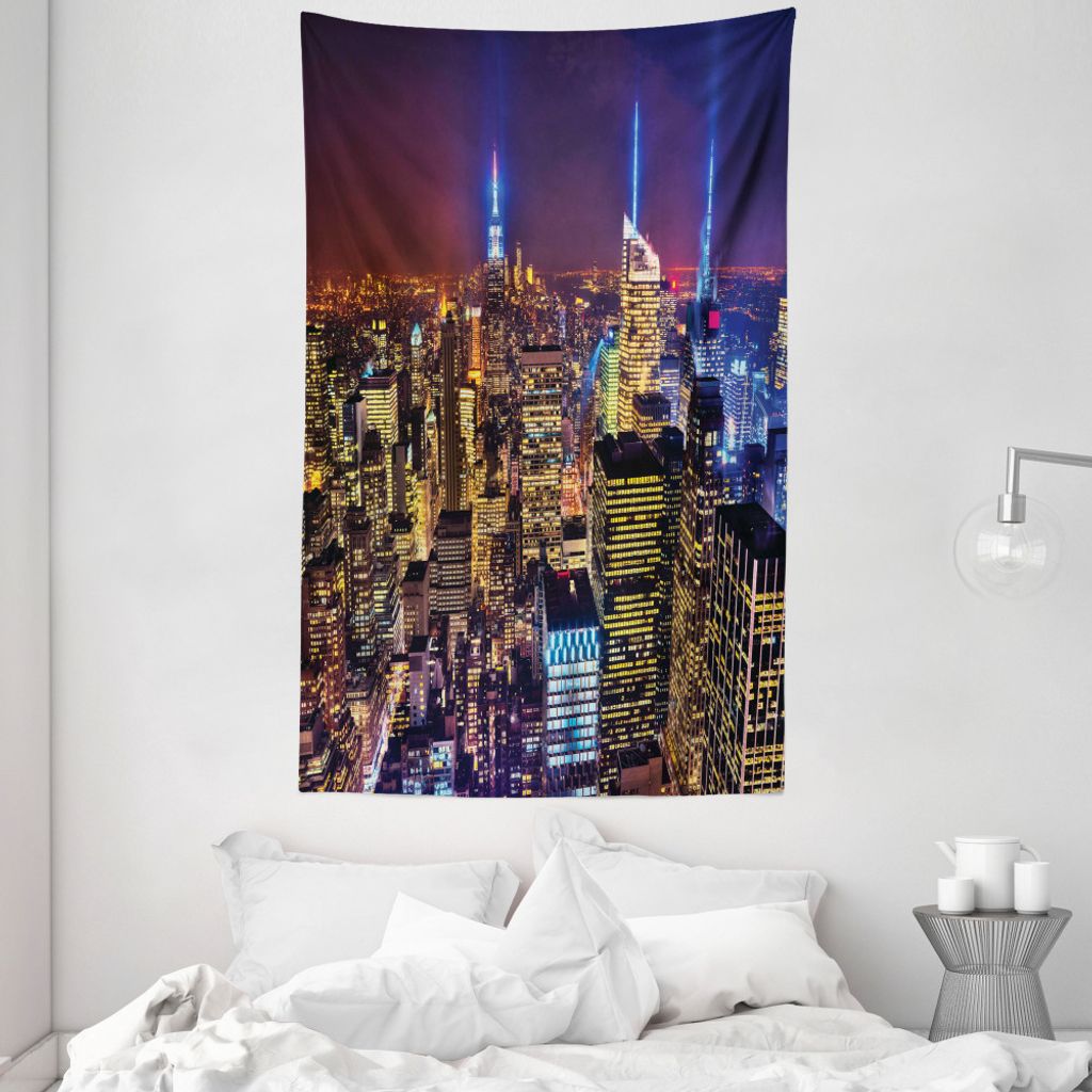 ABAKUHAUS National Wandteppich und Tagesdecke, Fourth of July Day USA aus Weiches Mikrofaser Stoff Waschbar ohne Verblassen Digitaldruck, 140 x 230...